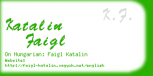 katalin faigl business card
